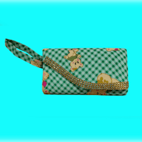 Mini Green and Pink Haiti Bag item