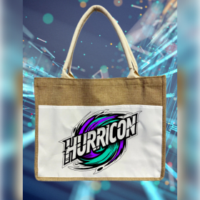 Hurricon Burlap Tote Bag item