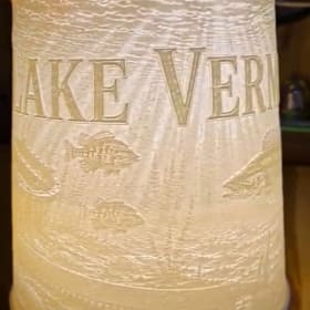 Photo of Custom Lake Vermilion 3D Printed Lamp