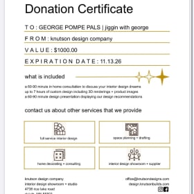 Photo of Knutson Interior Design Gift Certificate