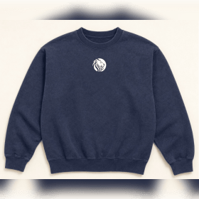 Crewneck Sweatshirt Navy Embroidered item