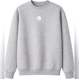 Crewneck Sweatshirt Grey Embroidered item