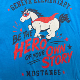 T shirt - be the hero of your own story - Blue item