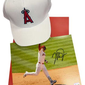 Mike Trout Autographed Photo & Angels Cap item