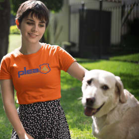 Photo of PLEA Foundation Logo T-Shirt- Orange