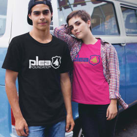 Photo of PLEA Foundation Logo T-Shirt- Pink