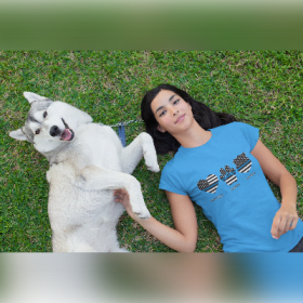 Photo of Courage Loyalty Service T-Shirt-  Blue