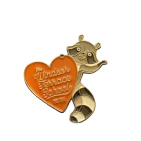 PS 154 Raccoon Heart Pin item