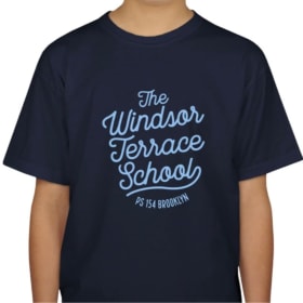 Navy Windsor Terrace School Script Shirt item