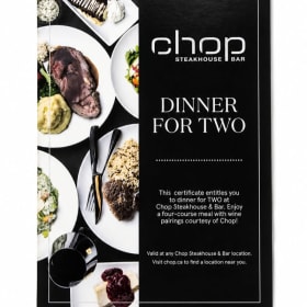 Photo of Chop Steakhouse Bar Dinner For Two - Gift Certificate