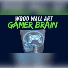 Gamer Brain Wood Wall Art item