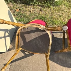 antique-style Louis XVI medallion side chairs item