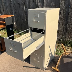 Metal file cabinet item