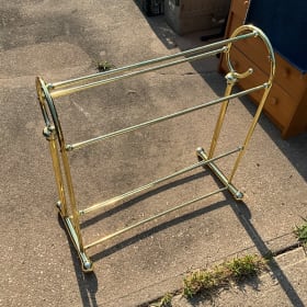 Vintage Brass blanket or towel stand item
