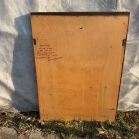 Vintage Oak mirror item