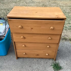 Pressed wood dresser item