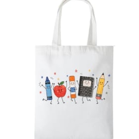 School Supply Tote Bag item
