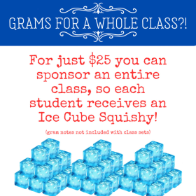 Dive into Winter Break Grams - Class Sponsorship item