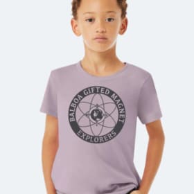 Photo of WASHED LAVENDER Youth Short Sleeve Balboa Logo Graphic Tee