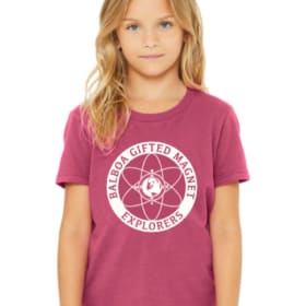 Photo of HOT PINK Youth Short Sleeve Balboa Logo Graphic Tee