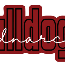 Single Die Cut Bulldogs Sticker item