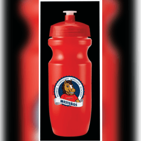 Red Plastic Water Bottle item