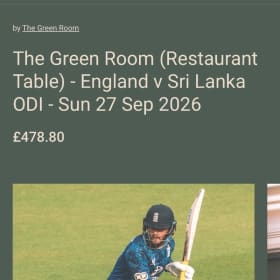 England Vs Sri Lanka item
