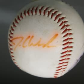 Roger Clemens and Jack Clark Autographed Baseball item