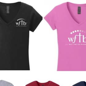 WFTB Logo - LADIES CUT V-Neck SOFT STYLE T-shirt item