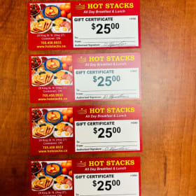 Hot Stacks Gift Certificates (4 x $25) item