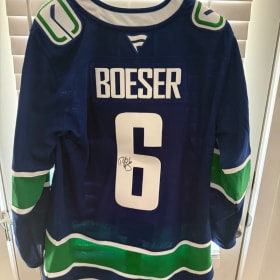 SIGNED BROCK BOESER VANCOUVER CANUCKS JERSEY item