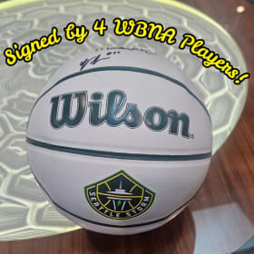Autographed Basketball signed by 4 WNBA Stars! item