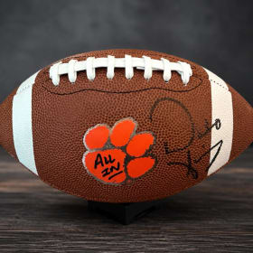 Photo of Dabo Swinney Autographed Clemson Nike Football