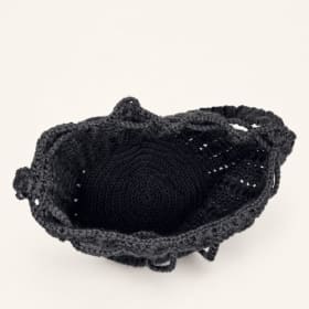 Dark Gray Bucket Bag (Handmade Crochet) item
