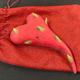 Heart Sculpture donated by Vintage Arts Online item