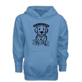 Adult Leo Blue Hoodie with Paw Print on Sleeve Adult & Youth item