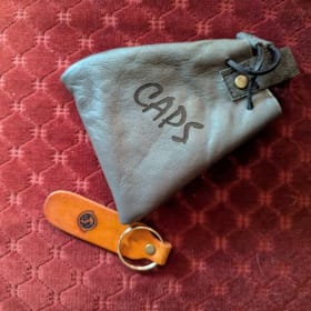 Leather caps bag by Veteran Leather. item