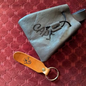 Leather caps bag by Veteran Leather item
