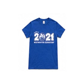 Vintage 'Class of 2021' Graphic Tee item