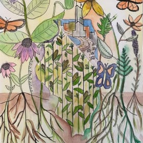"The Prairie State?" Painting by Rozina Kanchwala item