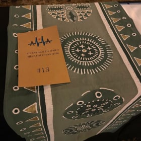 13. Green Table Runner/ Wall Hanging Decor item