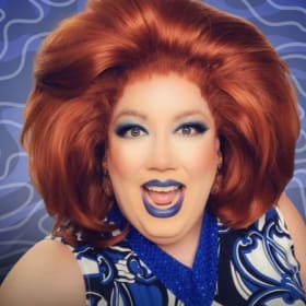 Miss Terra Cotta's Groovy Blues Pantsuit item