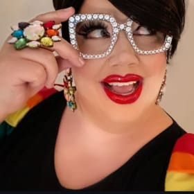Miss Terra Cotta's Rainbow Royalty Dress item
