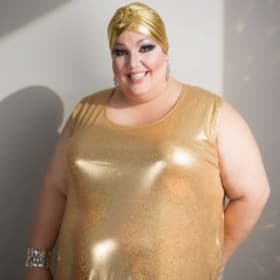 Miss Terra Cotta's Golden Glamour Dress item
