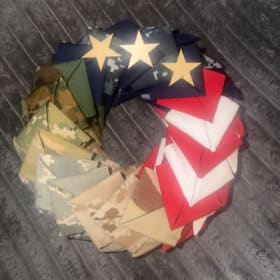Handmade Uniform Wreath (Smaller Size) - Camo item