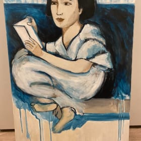 Kyla Bourgh Art Painting Woman Alone item