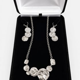 Photo of Bermuda Gold- Silver Necklace and Matching Earrings