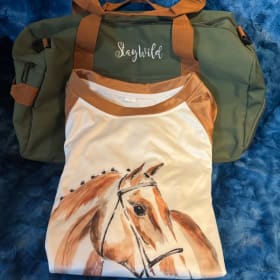 Stay Wild Duffle Bag & Horse Shirt item