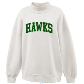 HAWKS Cream Mock Neck Sweatshirt item
