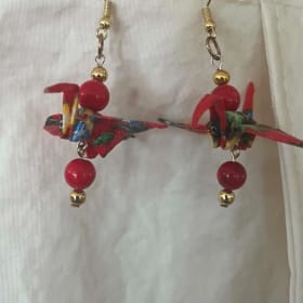 Origami Crane EArrings item